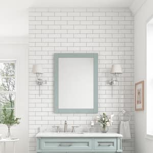 Caville 24 in. W x 32 in. H Rectangular Framed Wall Mount Bathroom Vanity Mirror in Sage Green