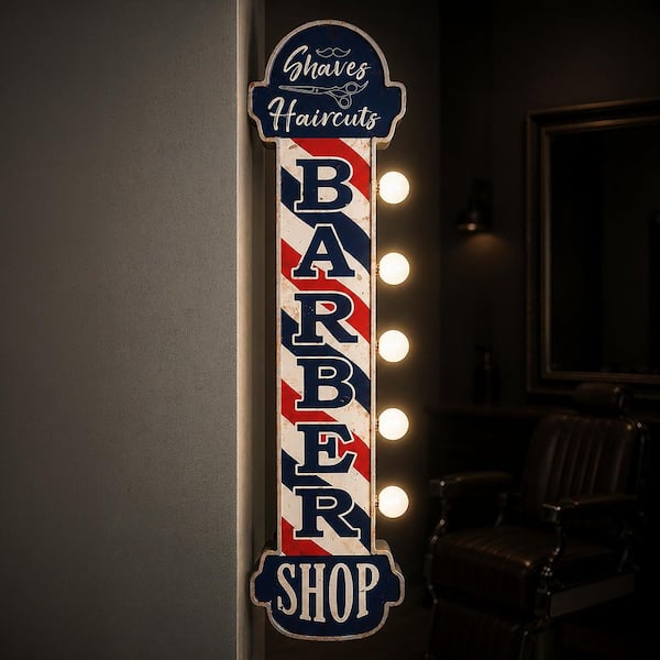 American Art Decor Vintage LED Marquee Wall Decor-Retro Wall Sign