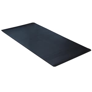 Indoor/Outdoor Black 36 in. x 240 in. Rubber Scraper Mat