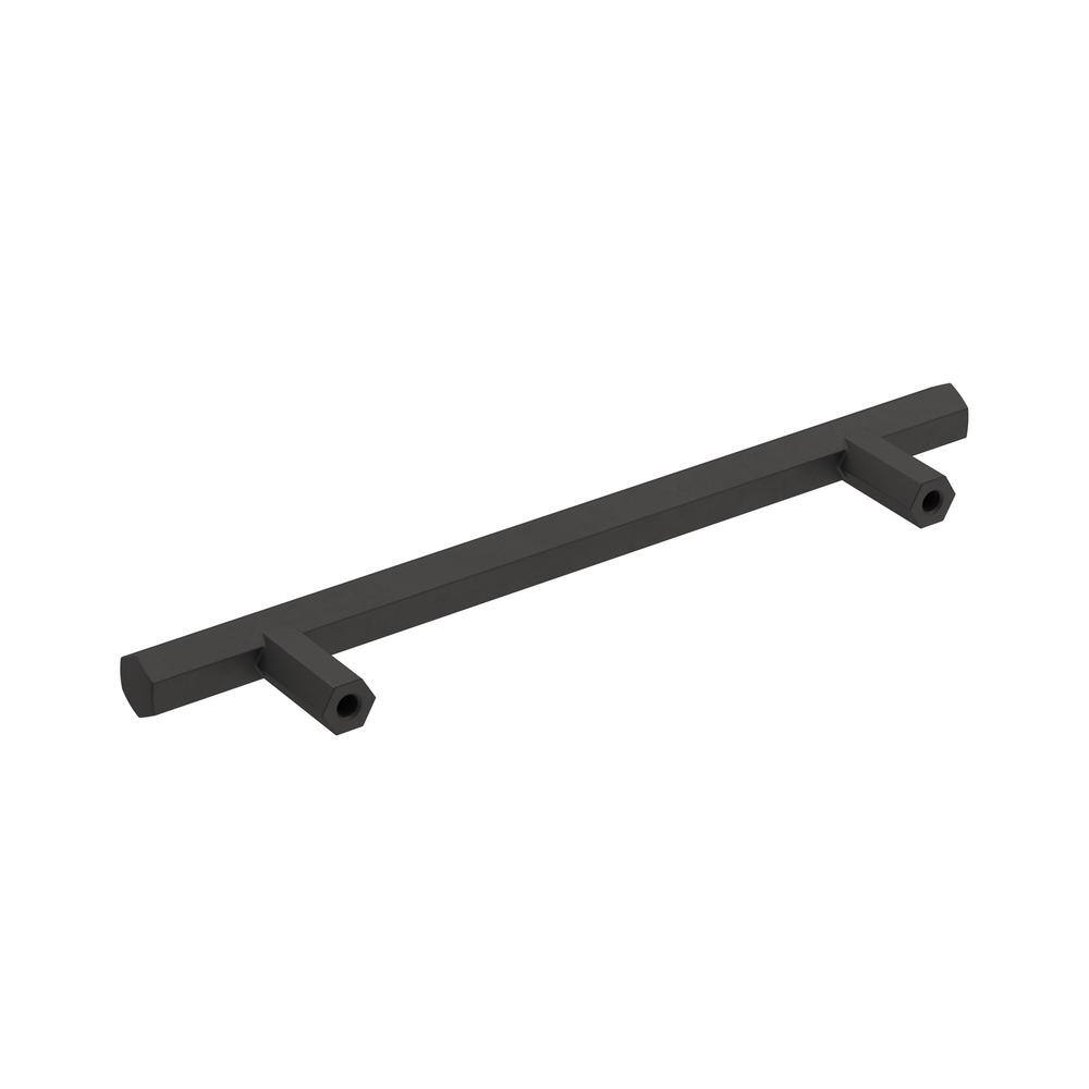 Matte Black Modern Cabinet Drawer Pull with Mounting Hardware