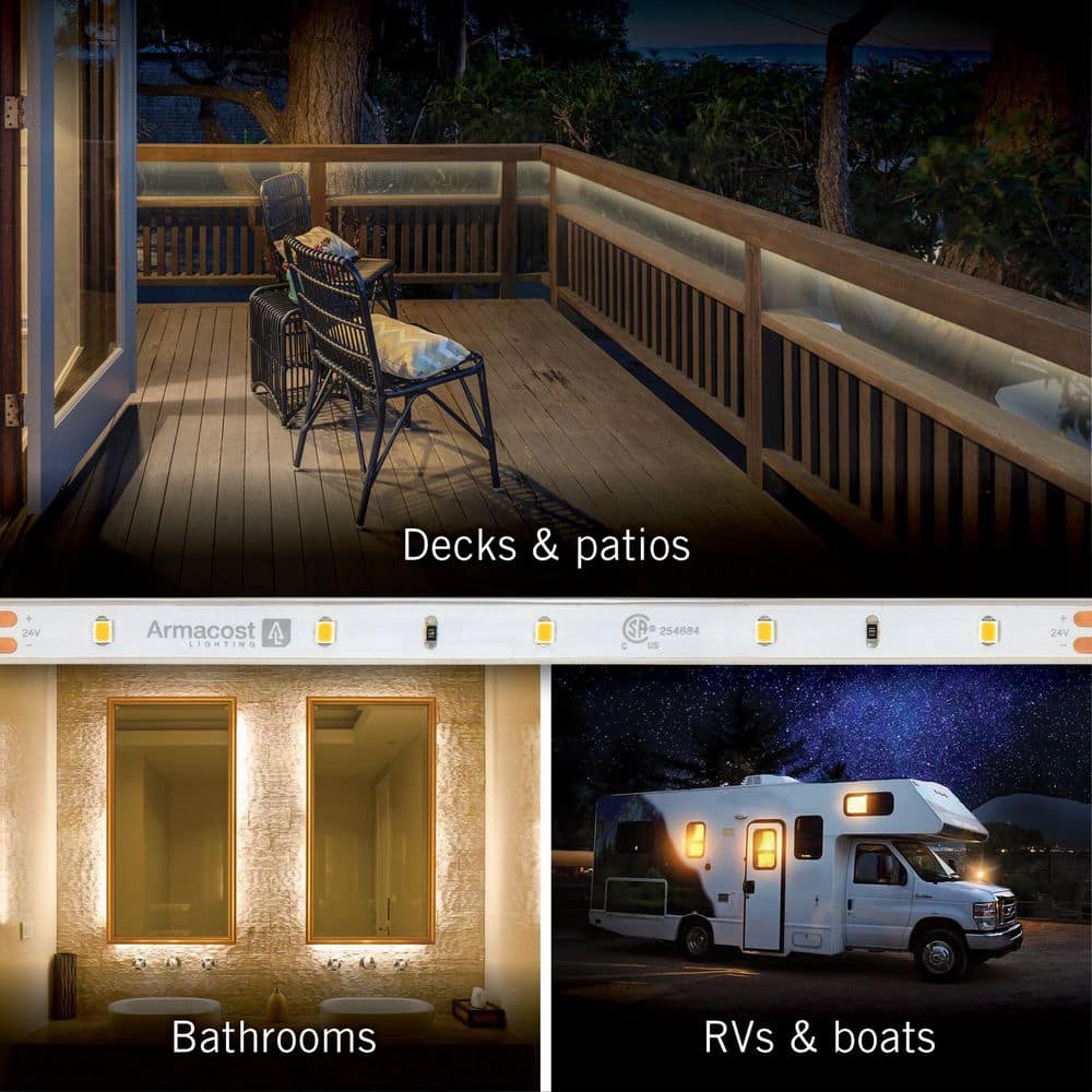 Warm White Outdoor LED Tape Light with Weatherproof Technology