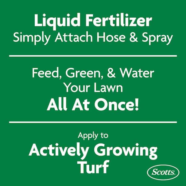 Turf Builder 32 fl. oz. Liquid Lawn Fertilizer for All Grass Types, Feeds and Waters Lawn at Same Time
