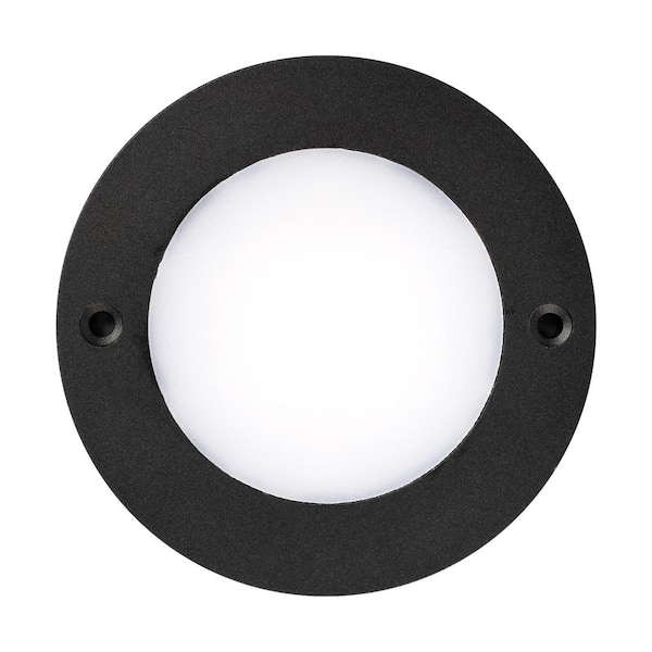 Generation Lighting Disk Lighting 1-Light Black Dimmable 3000K 250 Lumens Integrated LED Puck Light