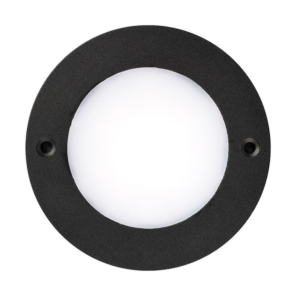 Disk Lighting 1-Light Black Dimmable 3000K 250 Lumens Integrated LED Puck Light