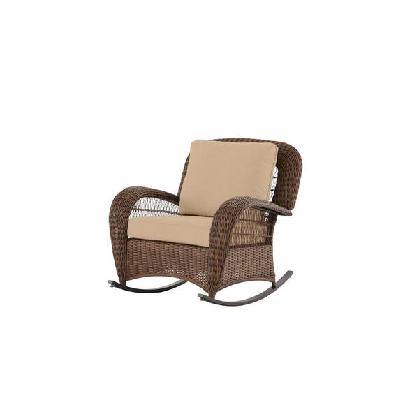 thomasville wicker rocking chair