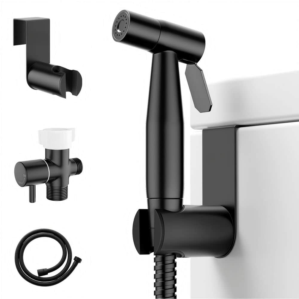 Black Handheld Bidet Sprayer with Hose, Adjustable Pressure for Feminine Care and Cloth Diaper Cleaning price history on PriceWatchPro