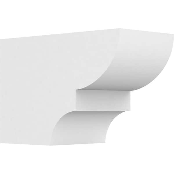 Ekena Millwork 6 in. x 8 in. x 12 in. Ridgewood PVC Rafter Tail Brace