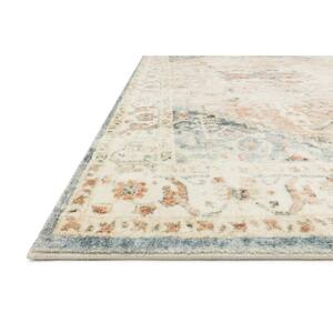 Rosette Clay/Ivory 3 ft. 3 in. x 5 ft. 3 in. Shabby-Chic Plush Cloud Pile Area Rug