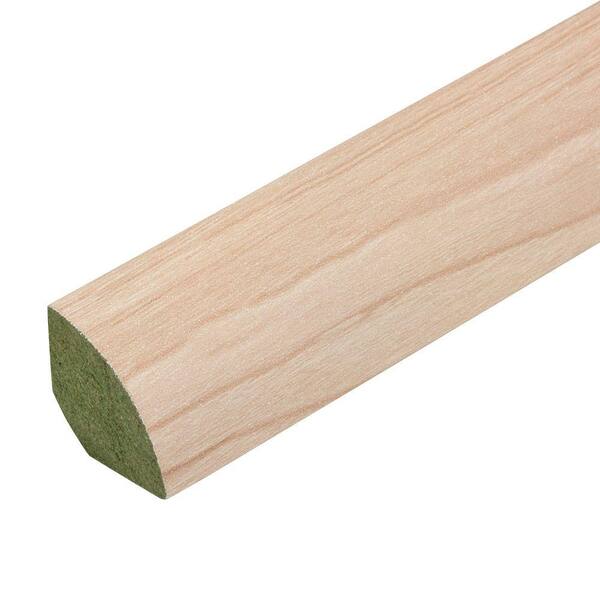 Unbranded 7 ft. 10 in. x 3/4 in. x 3/4 in. Light Beech Block Laminate Quarter Round Moulding-DISCONTINUED
