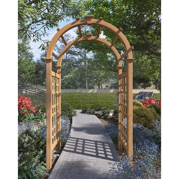 47"L x 24"W x 89"H Rosewood Cedar Arbor, Golden Brown, VA68894