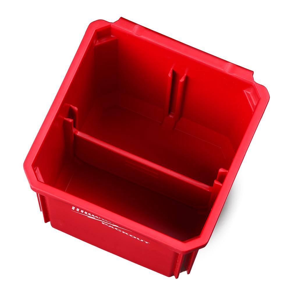 Milwaukee Red Impact Resistant Small Parts Bin Set