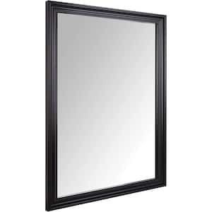 20 in. W x 28 in. H Rectangular Framed Black Mirror, Wall Mount Decorative Trim for Entryway, Living Room and Bedroom