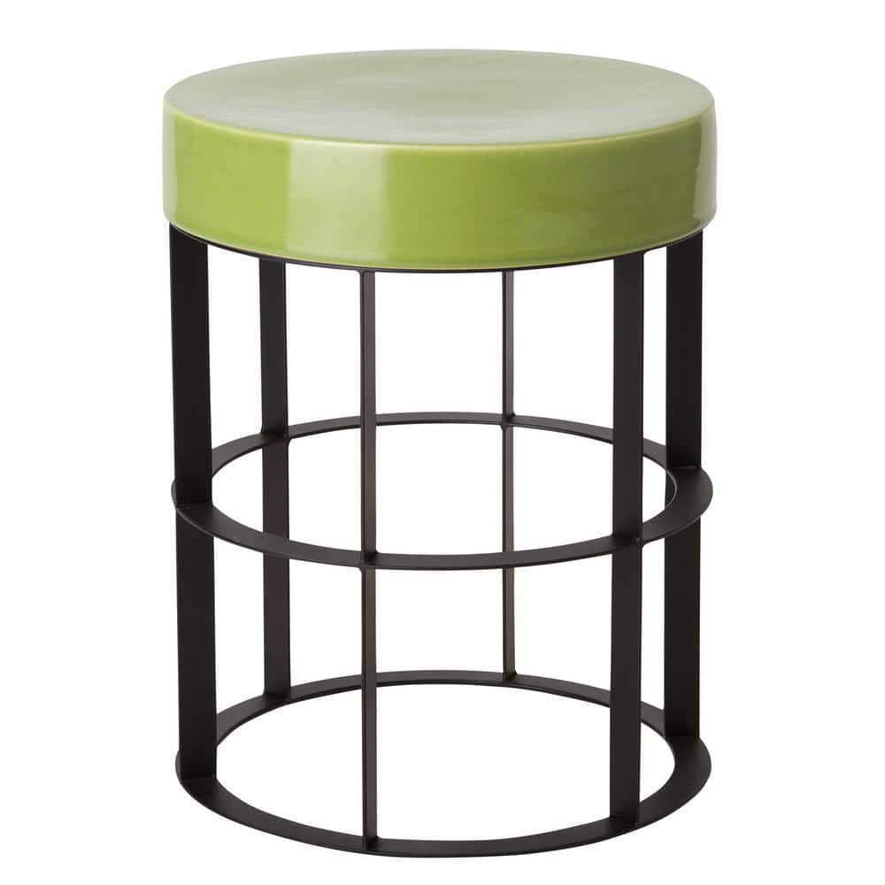 Milo 22 in. H Black Round Wrought Iron Accent Table price history on PriceWatchPro