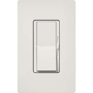 Diva Reverse-Phase Rocker Dimmer Switch, 250-Watt LED/Single Pole or 3-Way, Neutral Required, Lunar Gray