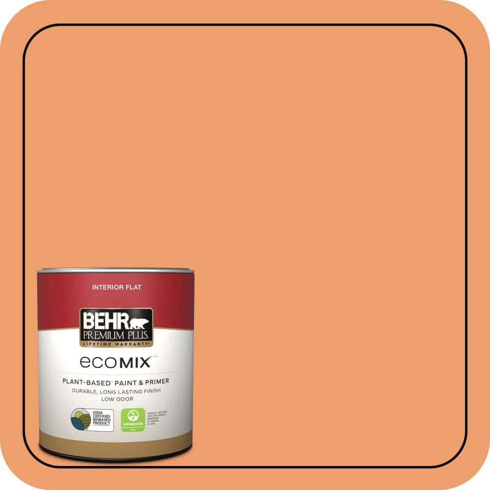1 qt. #250D-5 Florida Mango Flat EcoMix Plant-Based Interior Paint & Primer price history on PriceWatchPro