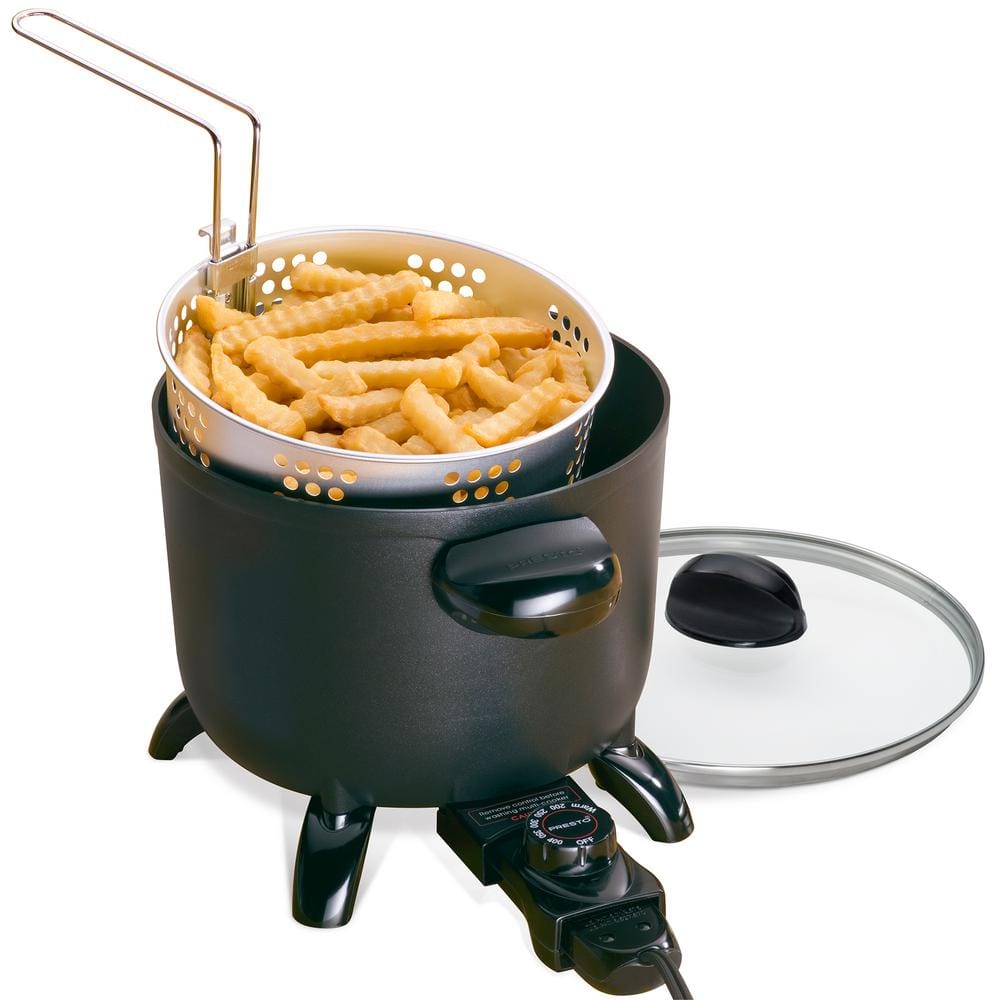 Presto 5 Qt. Black and Silver Non-Stick Multi-Cooker