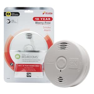 10 Year Worry-Free Sealed Battery Smoke Detector with Photoelectric Sensor and Voice Alarm