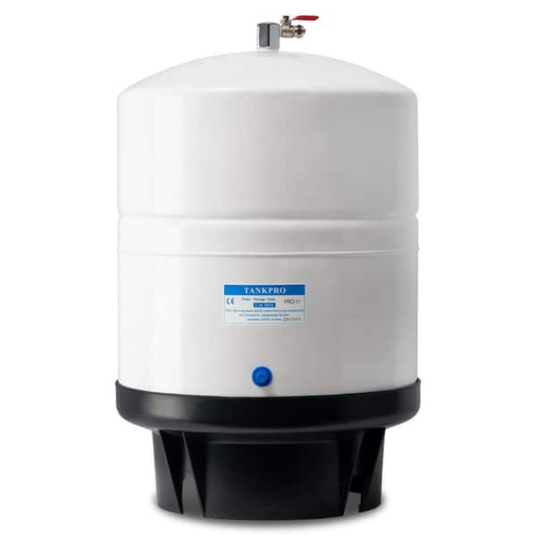 ISPRING 11 Gal. Metal Reverse Osmosis Water Storage Tank - Tank Valve and Adapter Included