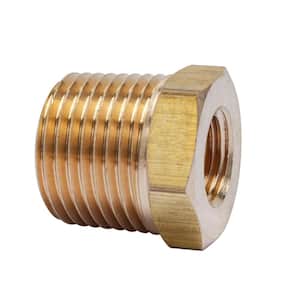 3/8 in. MIP x 1/8 in. FIP Brass Pipe Hex Bushing Fitting (5-Pack)