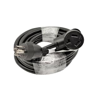 25 ft. 10/3 3-Wire Generator 30 Amp 125/250-Volt 4-Prong Locking L14-30P to 30 Amp 3-Prong 10-30R Adapter Cord