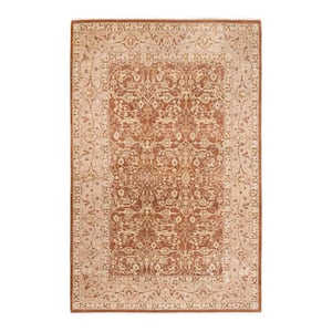 Mogul One-of-a-Kind Traditional Brown 5 ft. 3 in. x 8 ft. Oriental Area Rug