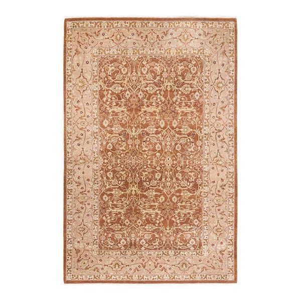 Mogul One-of-a-Kind Traditional Brown 5 ft. 3 in. x 8 ft. Oriental Area Rug