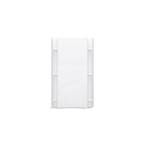 Accord 1-1/4 in. x 42 in. x 77 in. 1-piece Direct-to-Stud Shower Back Wall in White