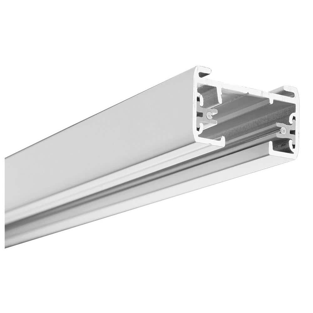 Lithonia Lighting 8 ft. White Linear Track Lighting Section LTS8 MW M6 -  The Home Depot