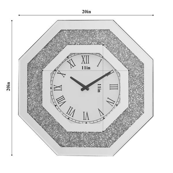 Silver Octagonal Fashionable Sparkling Crystal Diamond Wall Silver Octagonal Fashionable Sparkling Crystal Diamond Wall