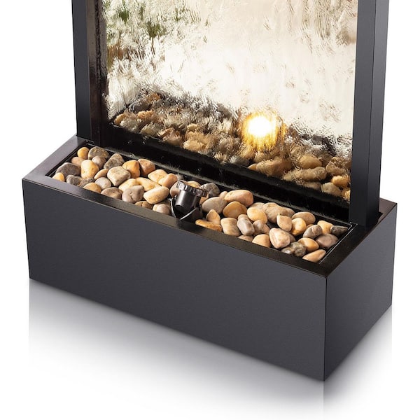 Alpine Corporation 72 in. Tall Indoor/Outdoor Mirror Zen Waterfall