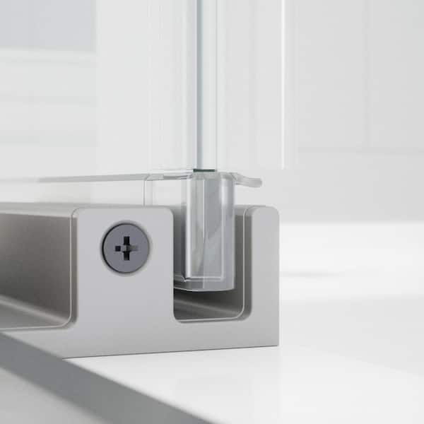 Glazing Channels With Water Diverter for 6mm Glass Shower Panel, Set of 2