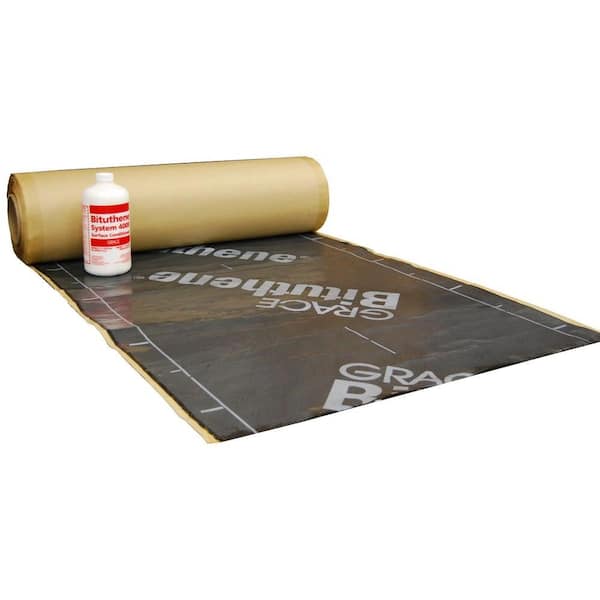 GCP Applied Technologies Bituthene 4000 36 in. x 66.7 ft. Roll System  Waterproof Membrane and Conditioner (200 sq. ft.) 5003004 - The Home Depot