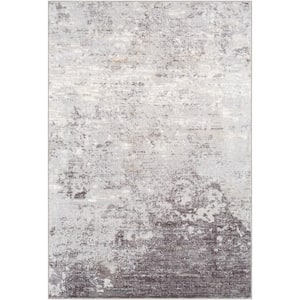 Meckler Silver Gray 5 ft. 3 in. x 5 ft. 3 in. Round Area Rug