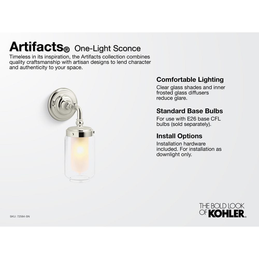 French Gold Direct Wired Electric Wall Sconce with Clear Glass Shade