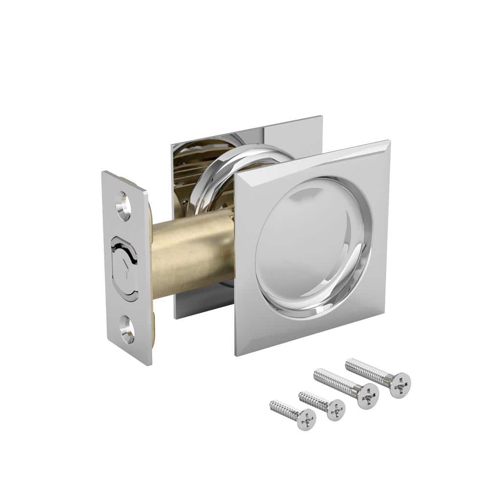 2 7/16 in. (62 mm) Chrome Square Pocket Door Passage Pull price history on PriceWatchPro