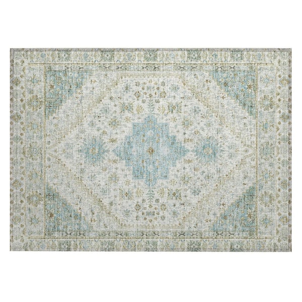 Chantille Machine Washable Indoor/Outdoor Abstract ACN2806 Ivory 2 ft. x 3 ft. Accent Rug