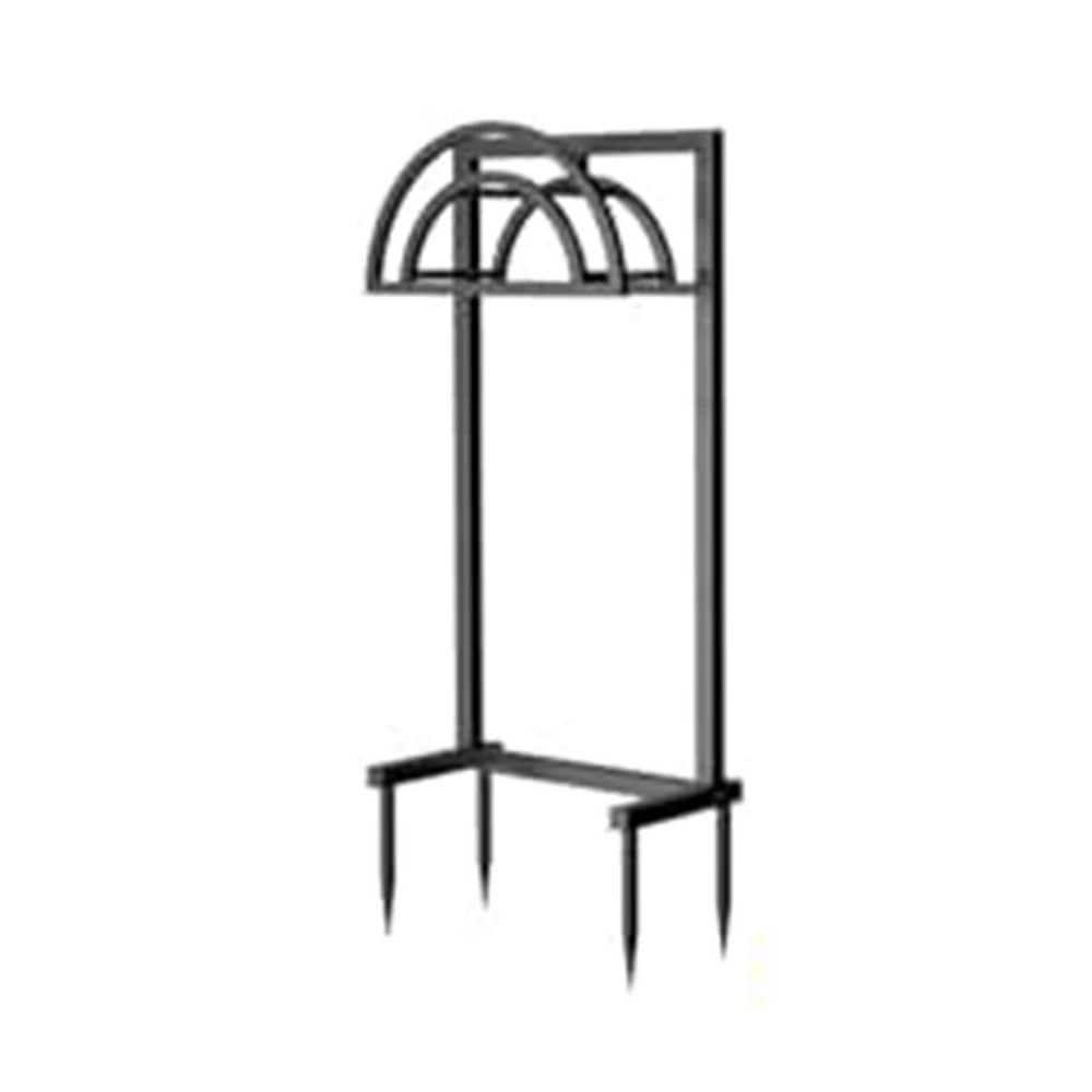 Outdoor Freestanding Heavy Duty Water Hose Holder Detachable Metal Stand with 4 Spikes Holds 150-ft Pipe Black price history on PriceWatchPro