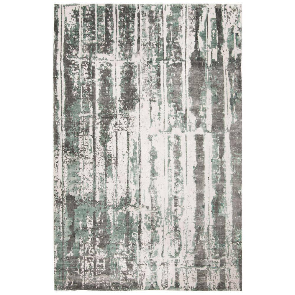 Mirage 6 ft. x 9 ft. Silver/Gray Distressed Striped Area Rug price history on PriceWatchPro