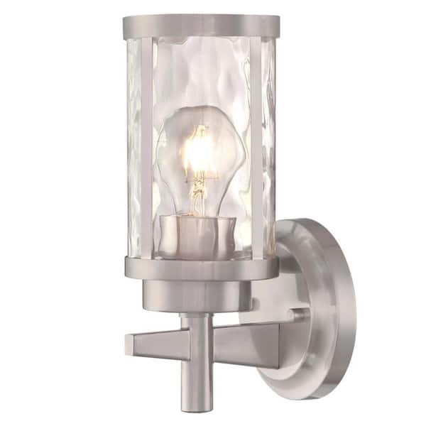 Westinghouse Branston 1-Light Brushed Nickel Wall Mount Sconce