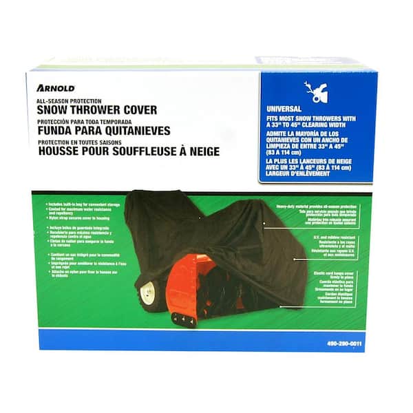 Arnold Universal Snow Blower Cover For Units 33 in. to 45 in. Wide with Built-In Bag for Convenient Storage