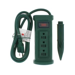 GoGreen Power GG-19608 16//3 8 3-Outlet Extension Cord White .1 Pack