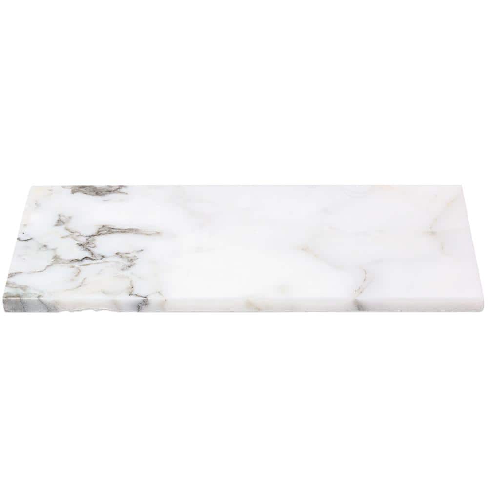 Calacatta 6" x 12" Glossy Marble Look Subway Tile