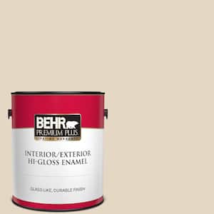 1 gal. #N270-1 High Style Beige Hi-Gloss Enamel Interior/Exterior Paint