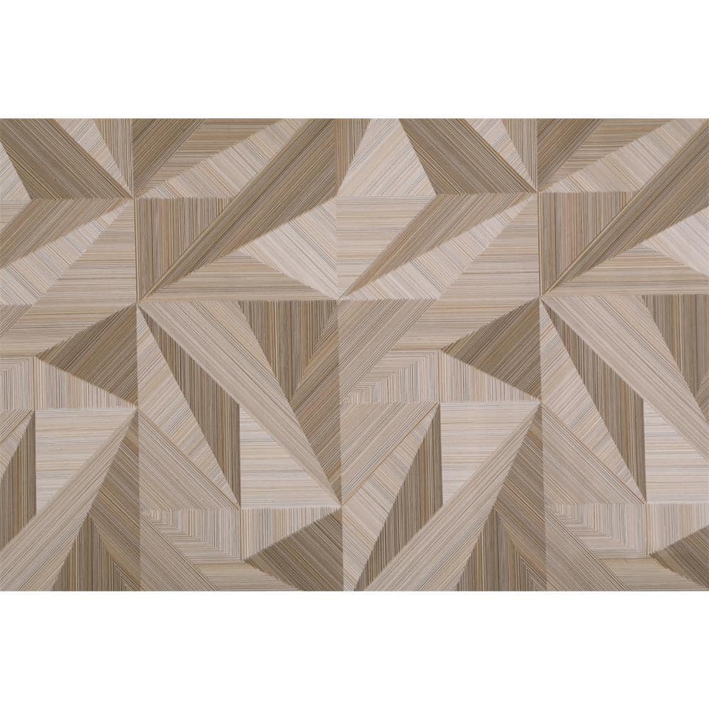 Triangular Shapes All Shades of Beige Vinyl Strippable Roll (Covers 35.5 sq