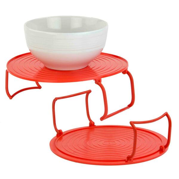 Home Basics Red Microwave Tray