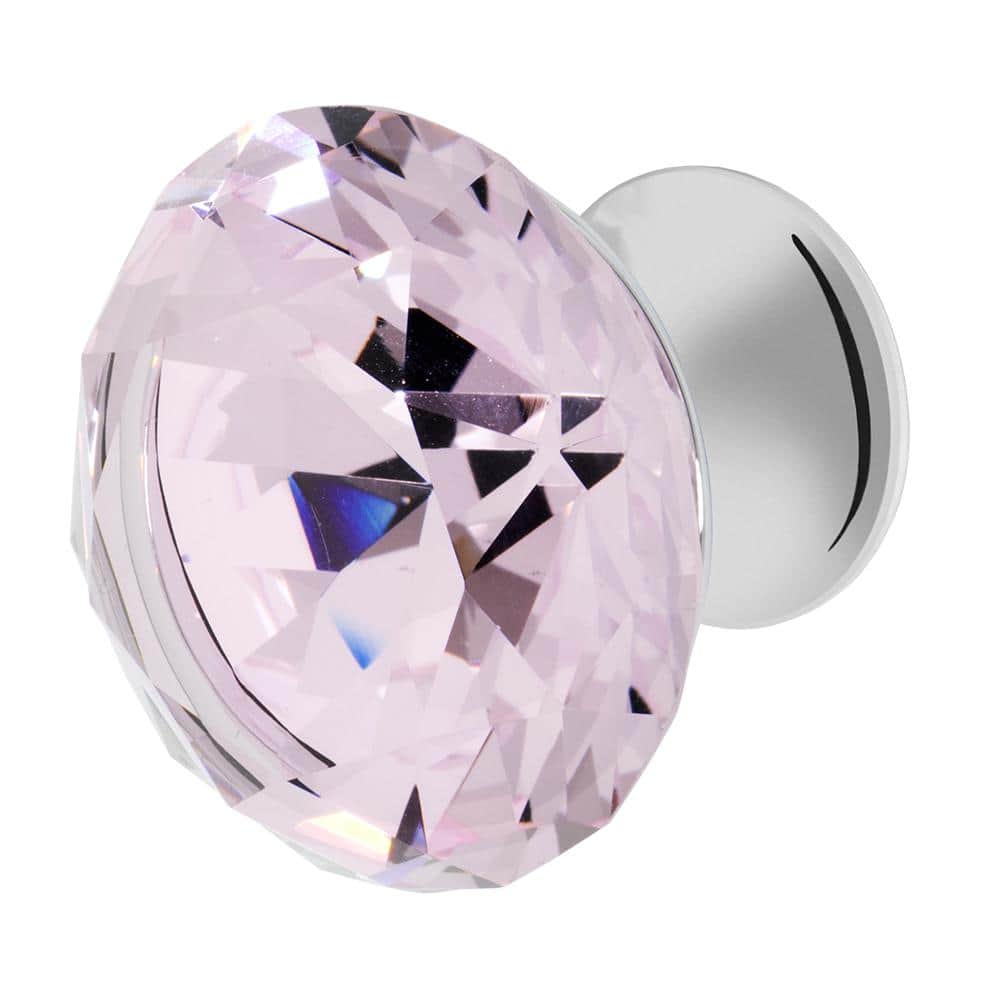 Wisdom Stone Clubhouse 1-5/16 in. Rose Gold with Black Crystal Cabinet Knob  4222RG-B - The Home Depot