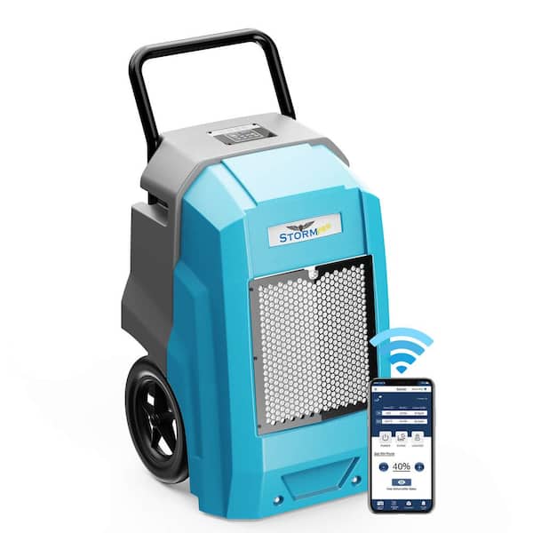 ALORAIR 180 pt. 2,300 sq. ft. bucketless Commercial Dehumidifier in Blue with Wi-Fi Application Caontrol and Built-in Pump