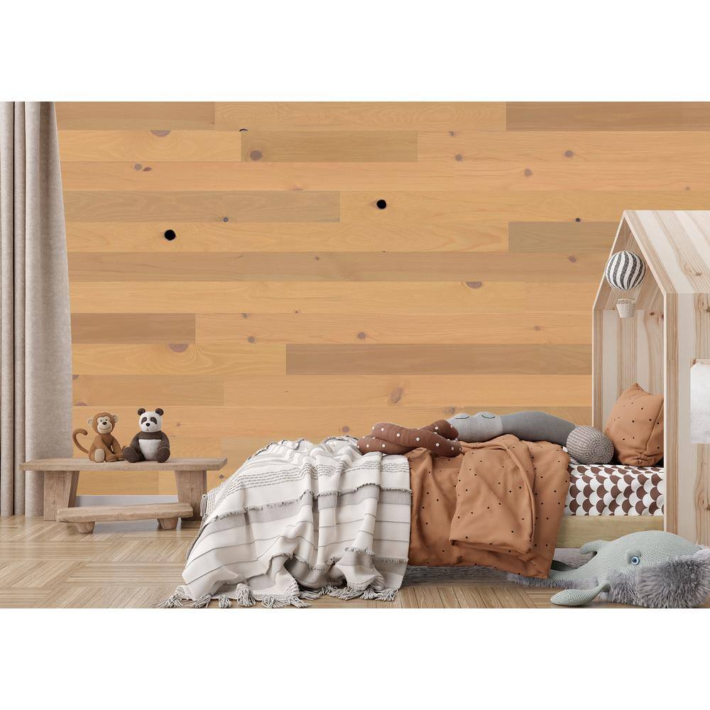 Sandstone Tan Pine Peel & Stick Wall Planks