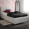 DHP Dean White Faux Leather Upholstered Twin Bed With Storage DE85395 ...