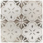 Kings Aurora Nero 17-5/8 in. x 17-5/8 in. Ceramic Floor and Wall Tile (10.95 sq. ft./Case)